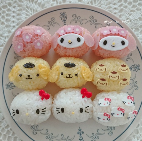 キャラフルでさらに可愛く🎵サンリオキャラクターの🍙キャラおにぎり🍙 : zunkoのキャラフード日和Powered by ライブドアブログ